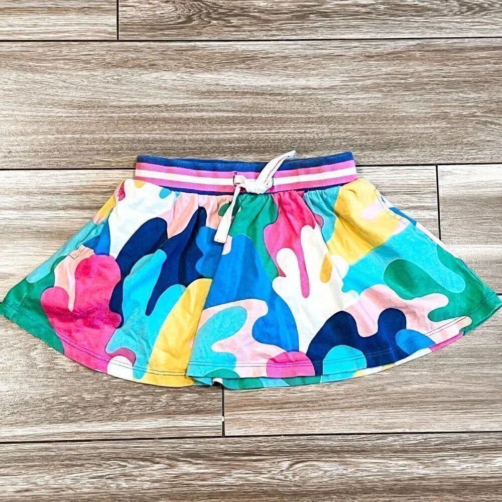 Mini Boden Colorful Jersey Skirt Size 4